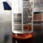 Etiquettes sur les flacons de e-liquide