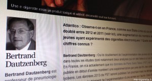 "Cigarette électronique : les ados français sont devenus accros au vapotage en un temps record" sur Atlantico.fr