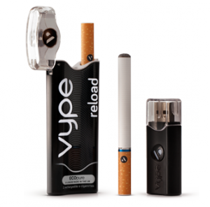 Modèle représentatif de la marque de cigarettes électroniques "Vype".