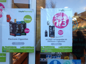 L'e-cigarette Vype est vendue dans une pharmacie de Newport (Isle of Wight).