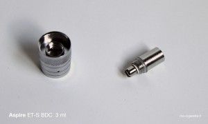 La résistance de La résistance de l'Aspire BDC est double et scellée dans un mini "carto" en métal perçé