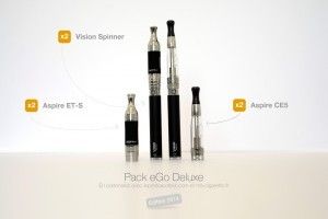 Deux types de clearomiseurs Aspire : CE5 et ET-S