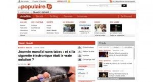 "Journée mondial sans tabac : et si la cigarette électronique était la vraie solution ?" sur LePopulaire.fr