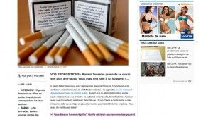 "Marisol Touraine présente ce mardi son plan anti-tabac. Vous avez une idée à lui suggérer?" sur 20 minutes