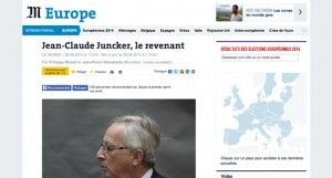 "Jean-Claude Juncker, le revenant" sur Le Monde