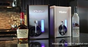 Le Vapeshot mini est un appareil qui permet de vaporiser n'importe quelle forme d'alcool (sauf gazeuse).