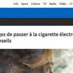 Quelques conseils de la RTBF.be pour passer à la cigarette électronique