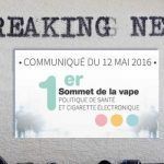 1er Sommet de la vape : “encourager les fumeurs à essayer le vaporisateur personnel”