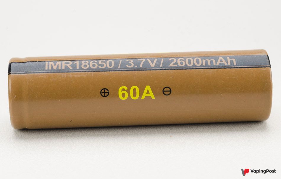 Un accu 18650 pour cigarette électronique