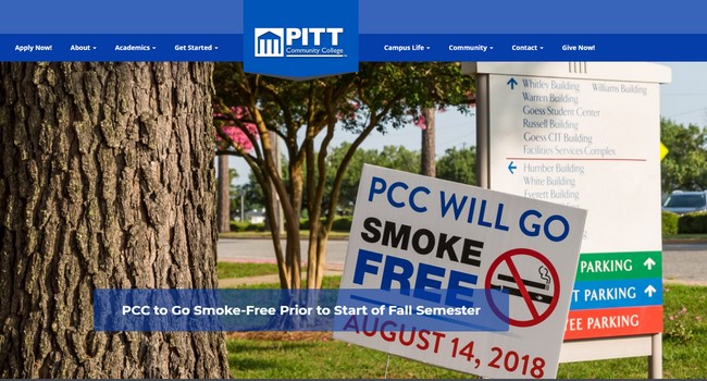 USA : le Pitt Community College interdit la vape dans son établissement