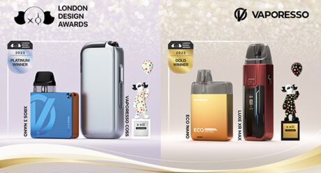VAPORESSO remporte une grande victoire aux London Design Awards 2023 avec quatre produits de vapotage innovants