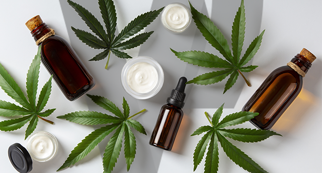 Plusieurs produits content du CBD