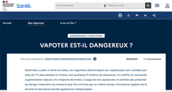 France : une page provape du ministère de la Santé disparaît mystérieusement