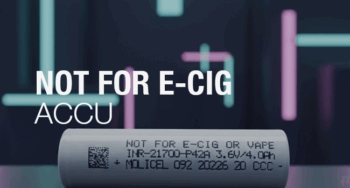 Sur l'accu de ma cigarette électronique, il est marqué "not for e-cig or vape"