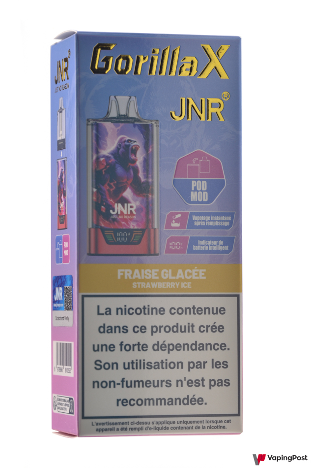 une puff JNR dans son emballage