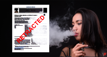 Vapotage et cancer : encore une étude rétractée