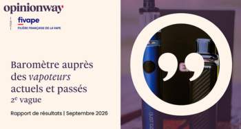 OpinionWay pour FIVAPE : en France, la vape a détrôné les substituts nicotiniques